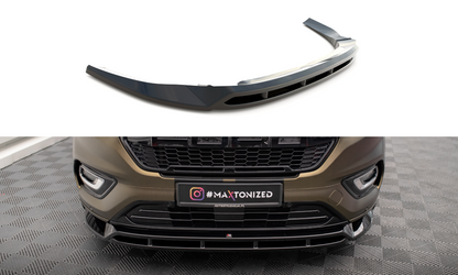 Maxton Front Ansatz für Ford Tourneo Custom Mk1 Facelift schwarz Hochglanz