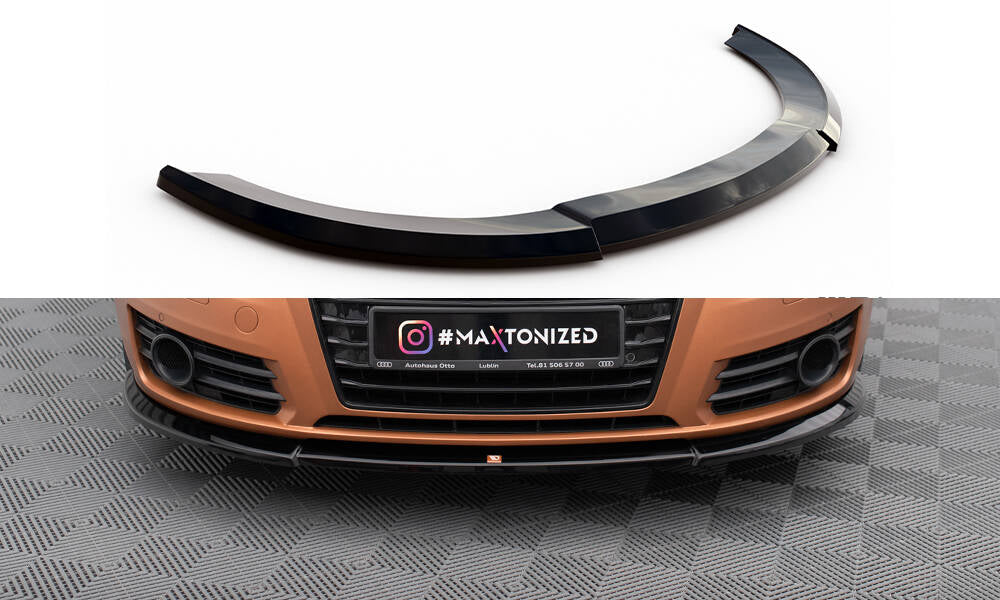 Maxton Front Ansatz V.1 für Audi A7 C7 schwarz Hochglanz