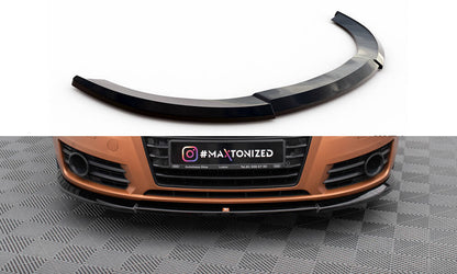 Maxton Front Ansatz V.1 für Audi A7 C7 schwarz Hochglanz