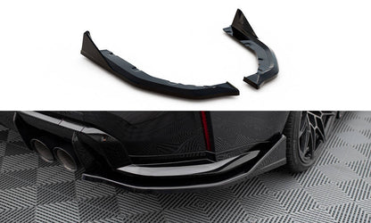 Maxton Heck Ansatz Flaps Diffusor V.3 für CSL Look BMW M3 G80 schwarz Hochglanz