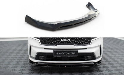 Maxton Front Ansatz für Kia Sorento Mk4 schwarz Hochglanz