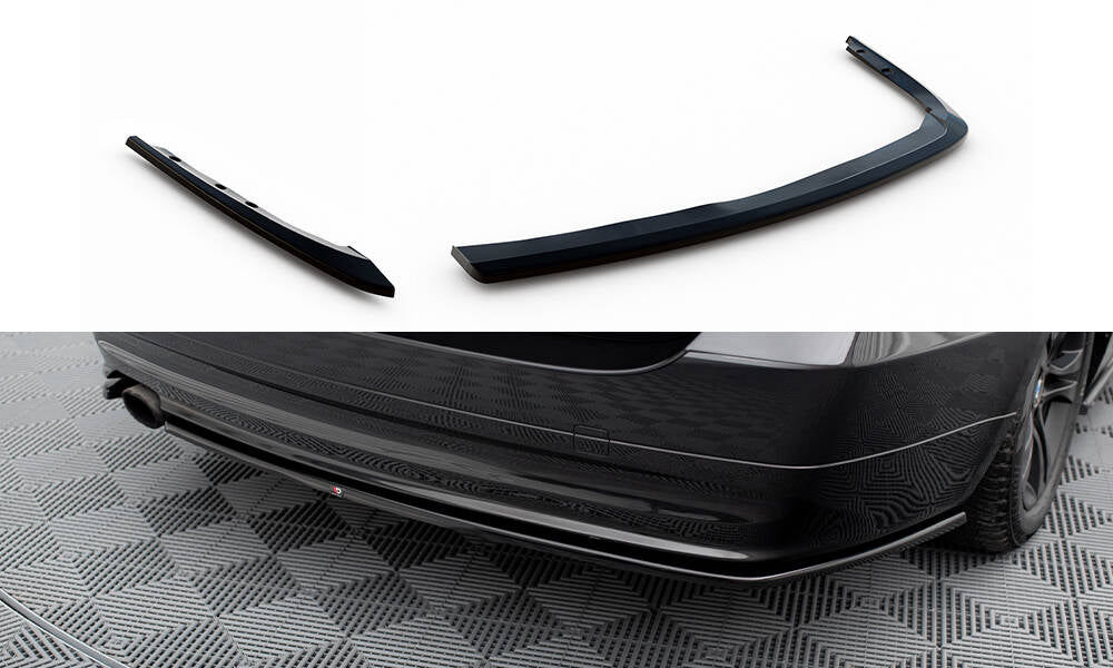 Maxton Heck Ansatz Flaps Diffusor für BMW 3er Touring E91 schwarz Hochglanz
