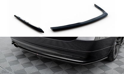 Maxton Heck Ansatz Flaps Diffusor für BMW 3er Touring E91 schwarz Hochglanz