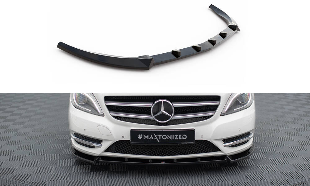 Maxton Front Ansatz für Mercedes-Benz B W246 schwarz Hochglanz