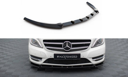 Maxton Front Ansatz für Mercedes-Benz B W246 schwarz Hochglanz