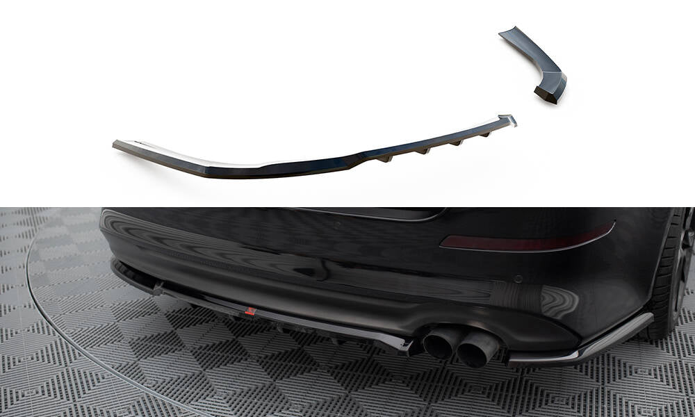 Maxton Mittlerer Diffusor Heck Ansatz DTM Look für Kia Optima Mk3 schwarz Hochglanz