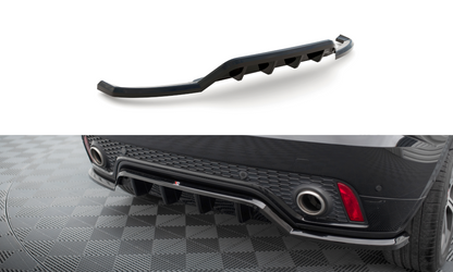 Maxton Mittlerer Diffusor Heck Ansatz DTM Look für Jaguar E-Pace R-Dynamic Mk1 schwarz Hochglanz