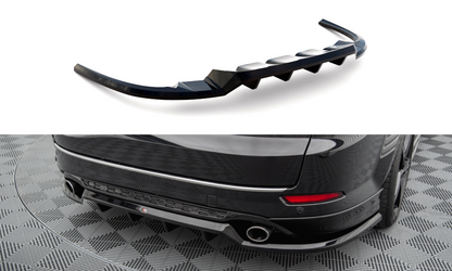Maxton Mittlerer Diffusor Heck Ansatz DTM Look für Ford Mondeo ST-Line Mk4 Facelift schwarz Hochglanz
