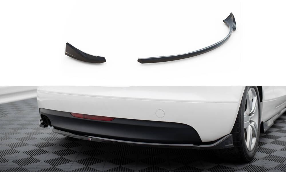 Maxton Heck Ansatz Flaps Diffusor für Audi TT 8J schwarz Hochglanz
