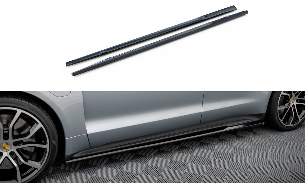 Maxton Seitenschweller Ansatz für Porsche Taycan Sport Design / Taycan 4 Sport Design / Taycan 4S Design / Taycan GTS Spor...