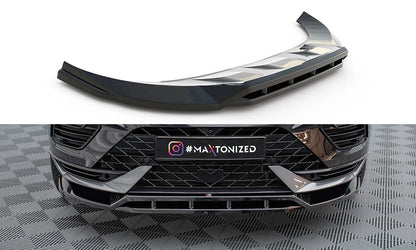 Maxton Front Ansatz für Cupra Ateca Mk1 Facelift schwarz Hochglanz