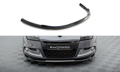 Maxton Front Ansatz V.2 für Renault Megane GT Mk3 Facelift schwarz Hochglanz