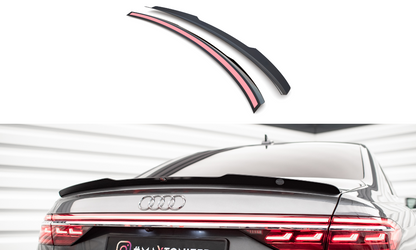 Maxton Spoiler CAP für Audi S8 / A8 / A8 S-Line D5 schwarz Hochglanz