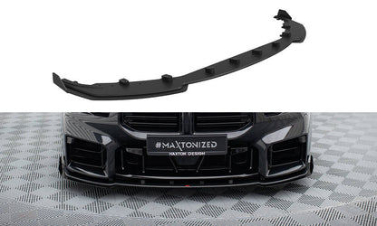 Maxton Street Pro Front Ansatz für +Flaps für V.1 + Flaps BMW M2 G87 schwarz Hochglanz