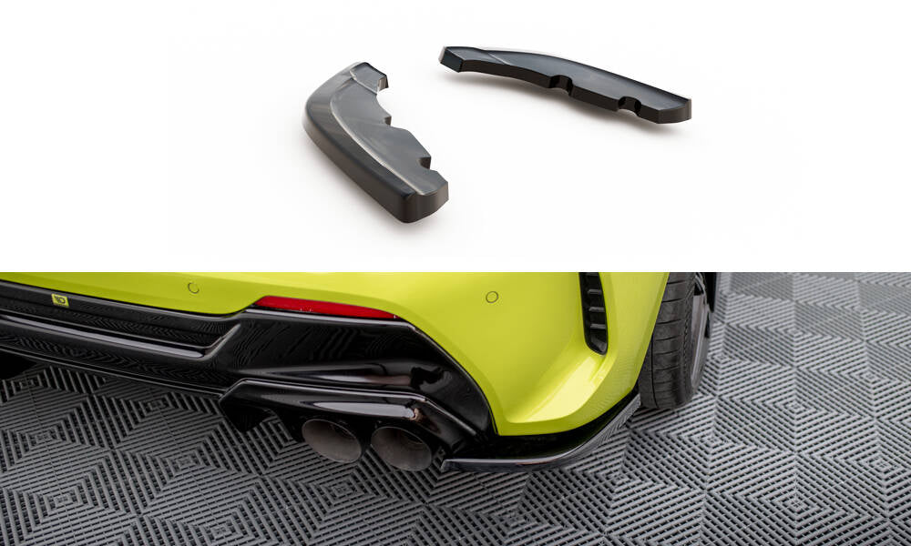 Maxton Heck Ansatz Flaps Diffusor V.1 für0 BMW 1er M-Paket / M135i F40 schwarz Hochglanz