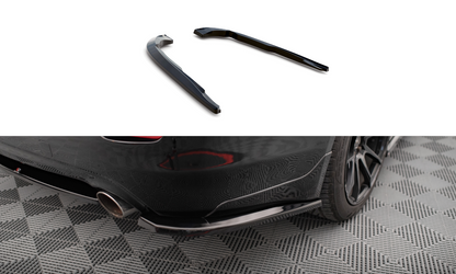 Maxton Heck Ansatz Flaps Diffusor V.1 für Infiniti Q50 S Mk1 schwarz Hochglanz