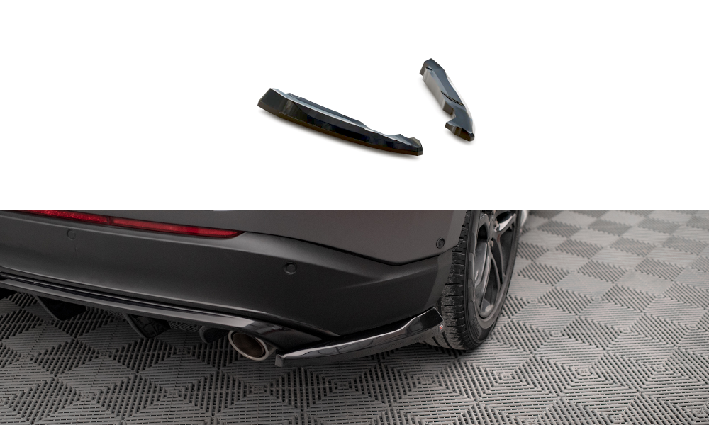 Maxton Heck Ansatz Flaps Diffusor V.2 für Ford Edge Mk2 schwarz Hochglanz