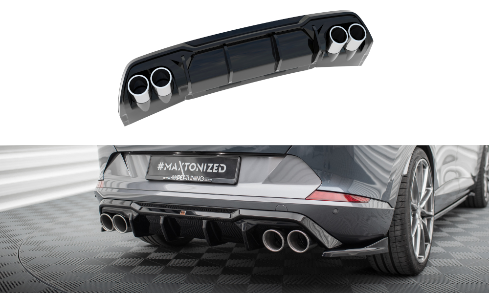 Maxton Diffusor Heck Ansatz für + Endschalldampfer Sportauspuff Attrappe Cupra Formentor Mk1