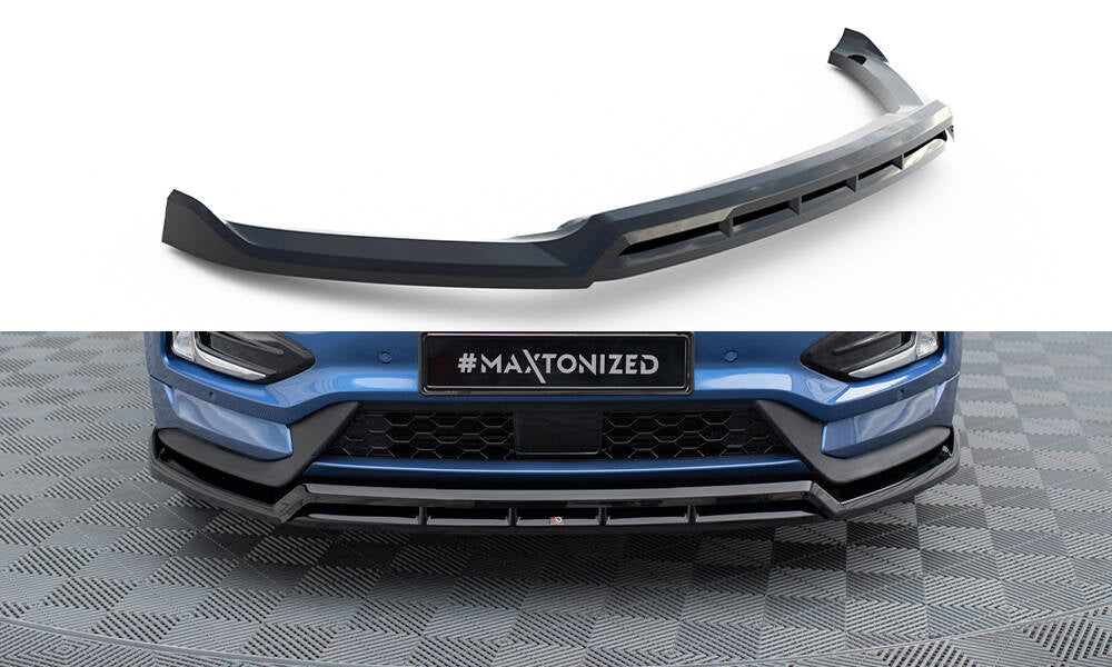 Maxton Front Ansatz für Ford Edge ST Mk2  schwarz Hochglanz