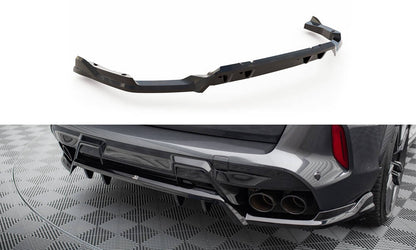 Maxton Mittlerer Diffusor Heck Ansatz DTM Look für BMW X5 M F95 Facelift schwarz Hochglanz