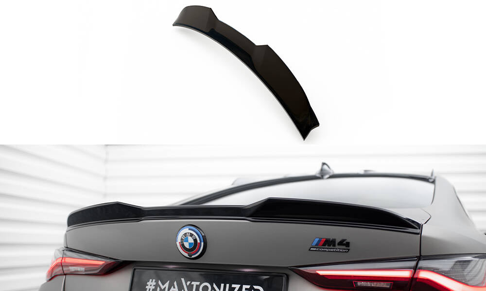 Maxton Spoiler CAP für 3D BMW M4 G82 / M440i G22 / 4 M-Paket G22 schwarz Hochglanz