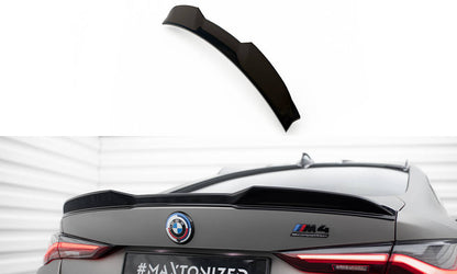 Maxton Spoiler CAP für 3D BMW M4 G82 / M440i G22 / 4 M-Paket G22 schwarz Hochglanz