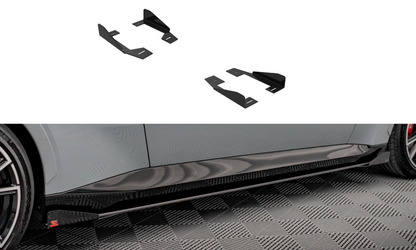 Maxton Side Flaps BMW 2 Coupe M-Paket / M240i G42 schwarz Hochglanz