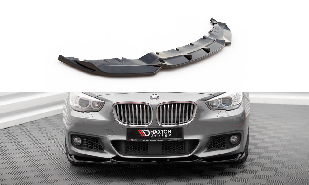 Maxton Front Ansatz für BMW 5er GT M-Paket F07 schwarz Hochglanz
