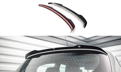 Maxton Spoiler CAP V.2 für BMW 1er E81 Facelift schwarz Hochglanz