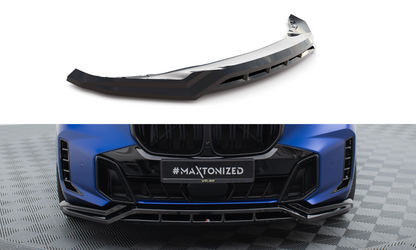 Maxton Front Ansatz V.1 für BMW X5 M-Paket G05 Facelift schwarz Hochglanz