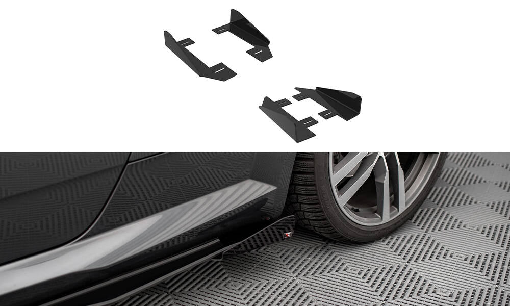Maxton Side Flaps Audi TT S / S-Line 8S schwarz Hochglanz