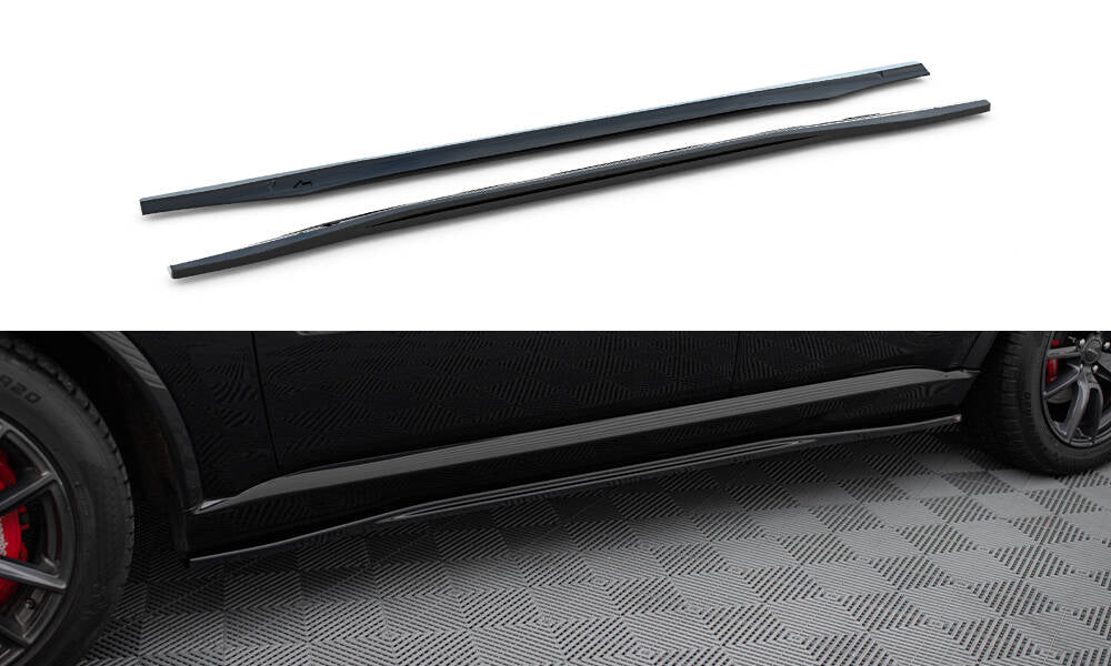 Maxton Seitenschweller Ansatz für Dodge Durango SRT Mk3  schwarz Hochglanz