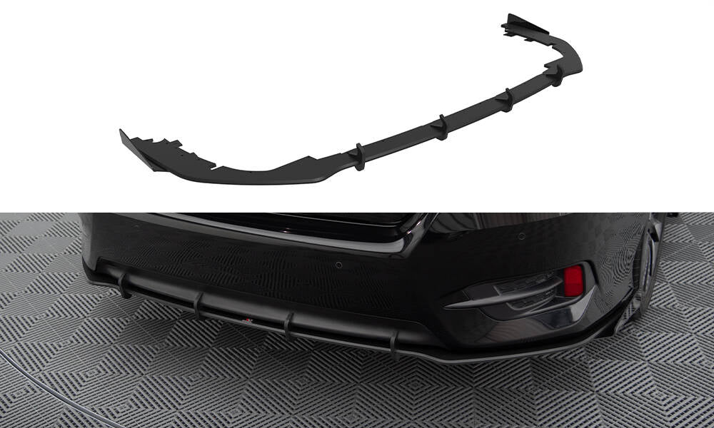 Maxton Street Pro Heck Ansatz Flaps Diffusor +Flaps für Honda Civic Mk10 schwarz Hochglanz