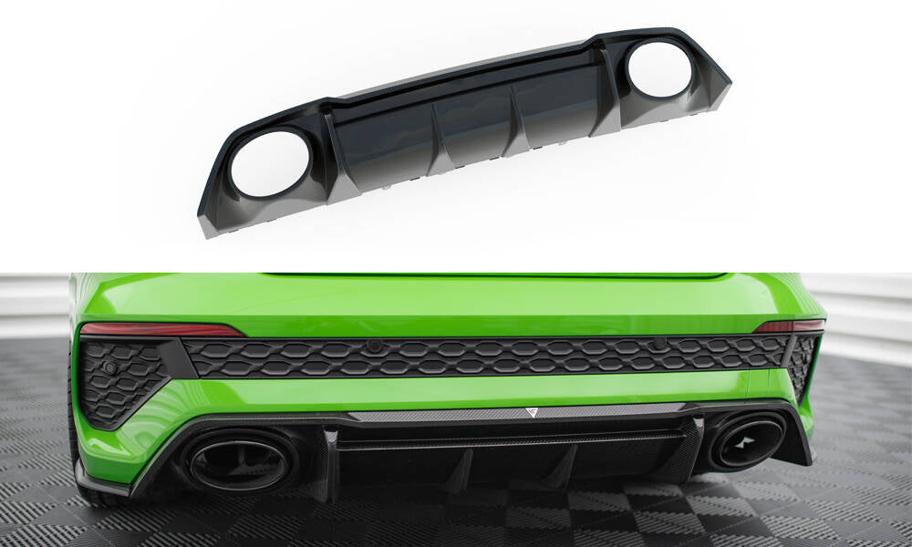 Maxton Carbon Fiber Diffusor Heck Ansatz für Audi RS3 8Y