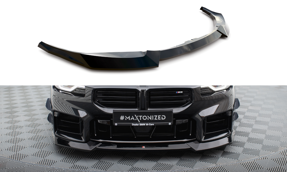 Maxton Front Ansatz V.2 für BMW M2 G87 schwarz Hochglanz