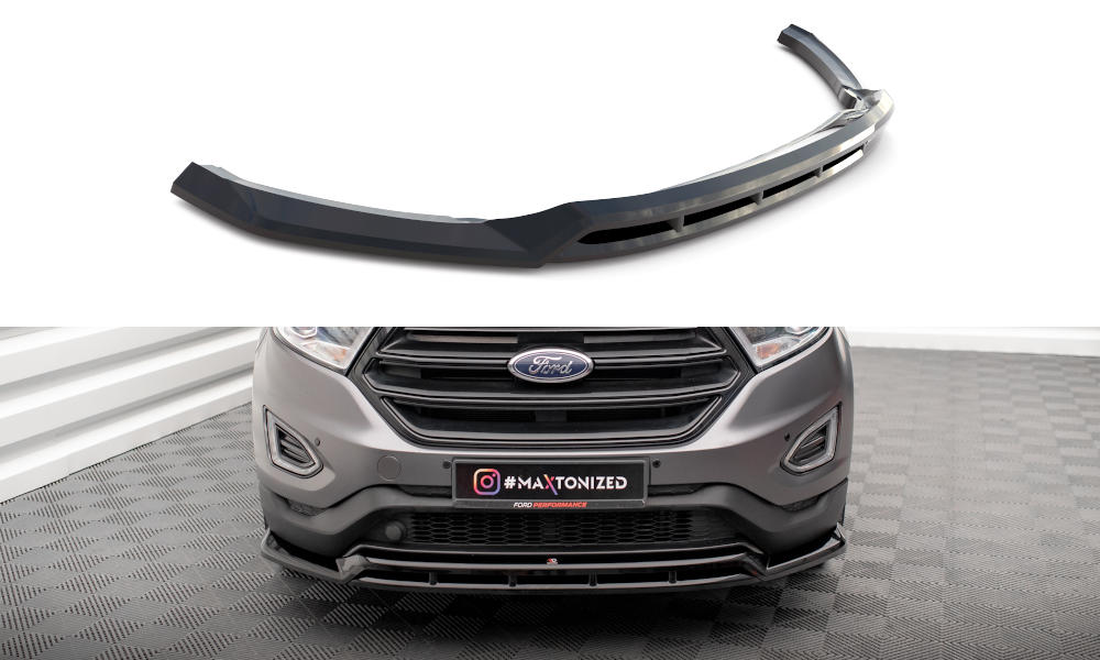 Maxton Front Ansatz für Ford Edge Mk2 schwarz Hochglanz