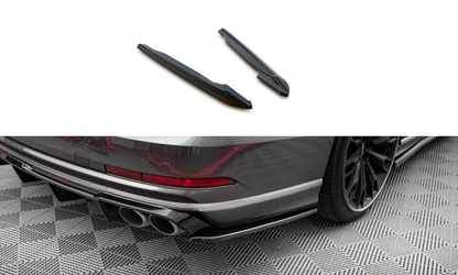 Maxton Heck Ansatz Flaps Diffusor V.2 für Audi S8 D5 schwarz Hochglanz