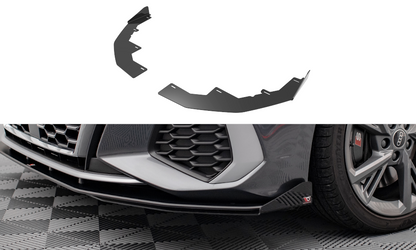 Maxton Front Flaps Audi S3/A3 S-Line 8Y schwarz Hochglanz