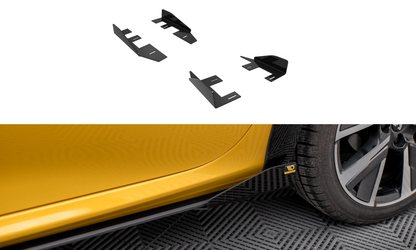 Maxton Side Flaps Peugeot 208 GT Mk2 schwarz Hochglanz