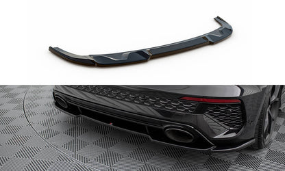 Maxton Zentrale Hinten Splitte Audi RS3 Sportback 8Y schwarz Hochglanz