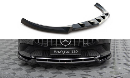 Maxton Front Ansatz V.2 für Mercedes-Benz CLA C118 schwarz Hochglanz