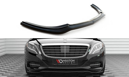 Maxton Front Ansatz V.1 für Mercedes-Benz S W222 schwarz Hochglanz