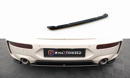 Maxton Mittlerer Diffusor Heck Ansatz für Mini Cooper Clubman John Cooper Works F54 Facelift schwarz Hochglanz