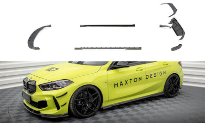 Maxton Set of Carbon Fiber Splitters BMW 1er F40 M-Paket / M135i schwarz matt