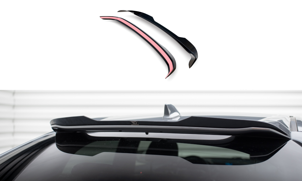 Maxton Höher Spoiler CAP für Honda Civic Sport Mk 10 schwarz Hochglanz