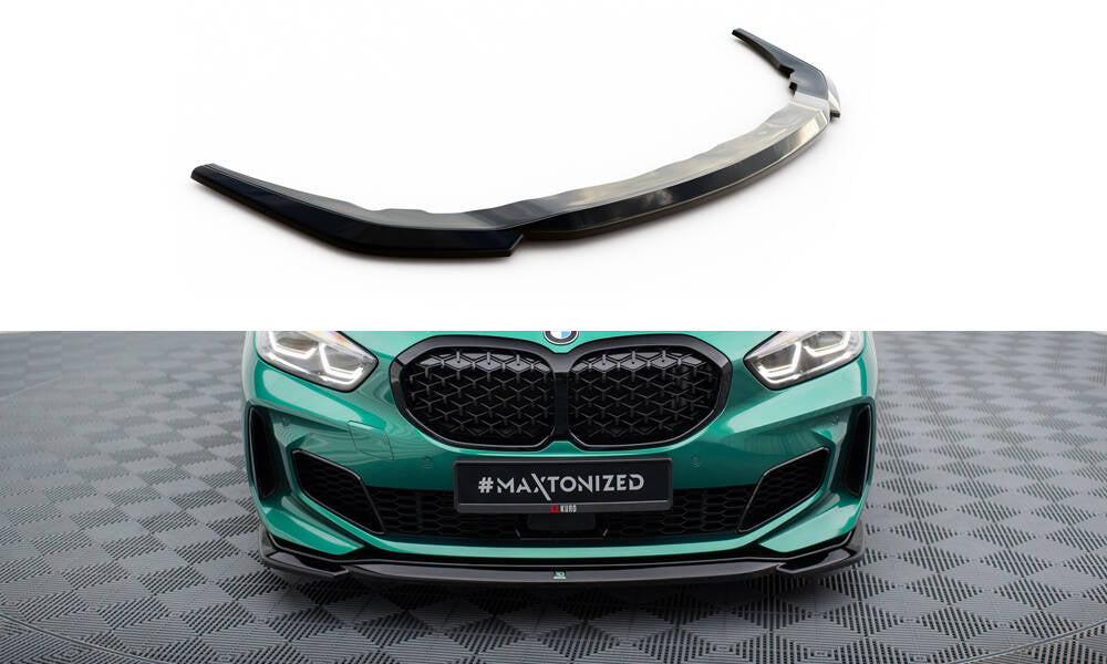 Maxton Front Ansatz V.1 für0 BMW M135i F40 schwarz Hochglanz