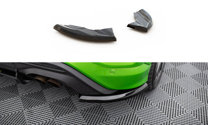 Maxton Heck Ansatz Flaps Diffusor für Ford Puma ST Mk1 schwarz Hochglanz
