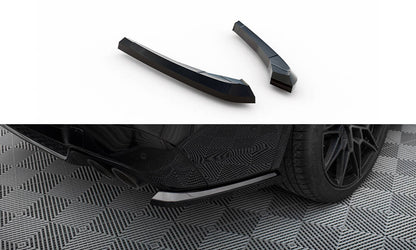 Maxton Heck Ansatz Flaps Diffusor V.1 für BMW X3 M F97 Facelift schwarz Hochglanz