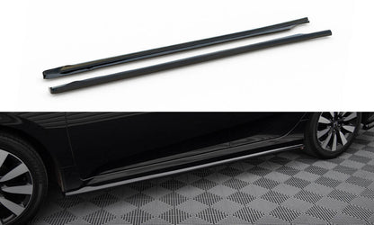 Maxton Seitenschweller Ansatz für Honda Civic Mk10 schwarz Hochglanz