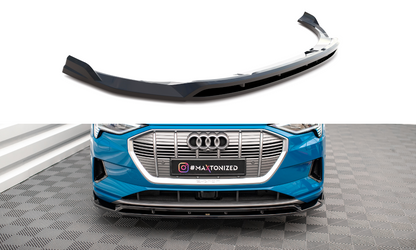 Maxton Front Ansatz V.2 für Audi e-tron schwarz Hochglanz